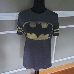 Batman Gray and Yellow Short Sleeve Tee